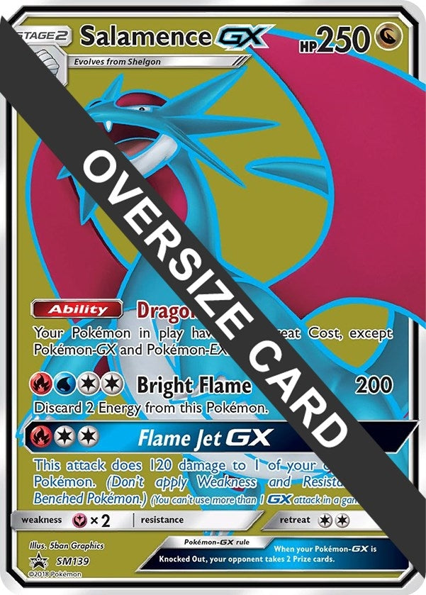 Image for Salamence GX - SM139 (SM Black Star Promo) (SM139) (Jumbo Cards) (PR) - Pokemon