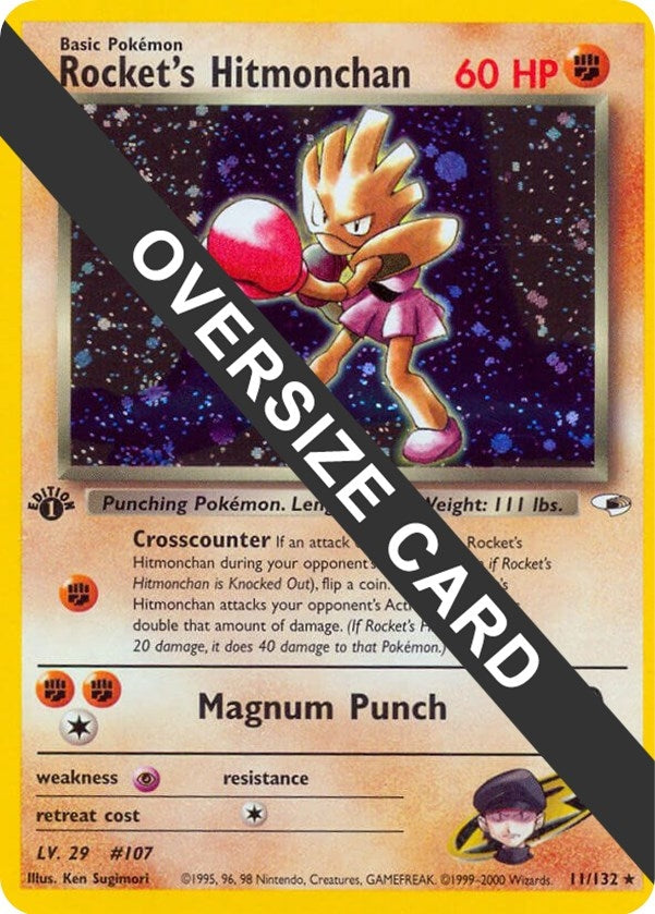 Image for Rocket's Hitmonchan (011/132) (Jumbo Cards) (PR) - Pokemon