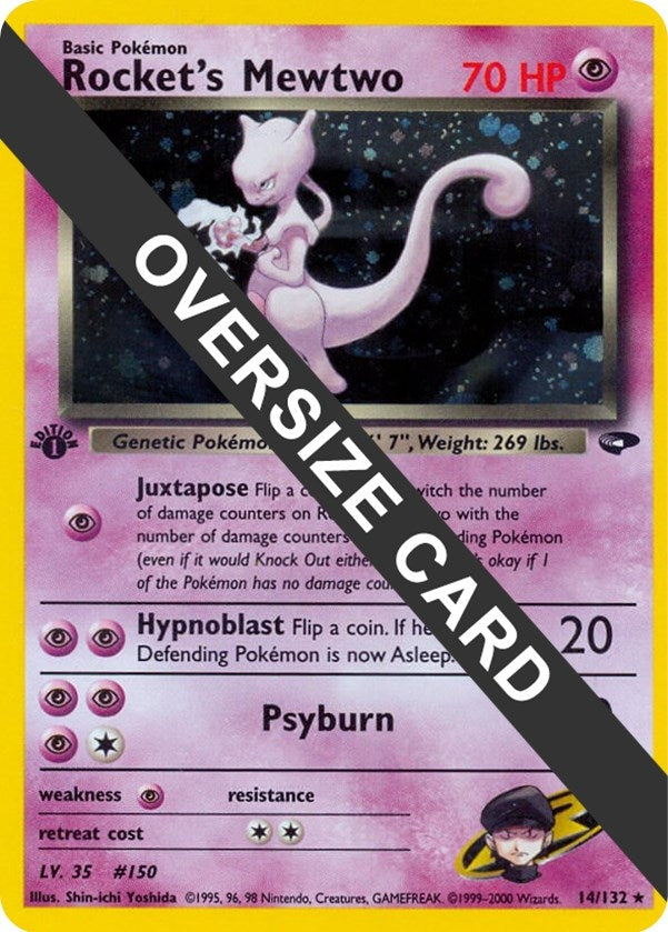 Image for Rocket's Mewtwo (014/132) (Jumbo Cards) (PR) - Pokemon