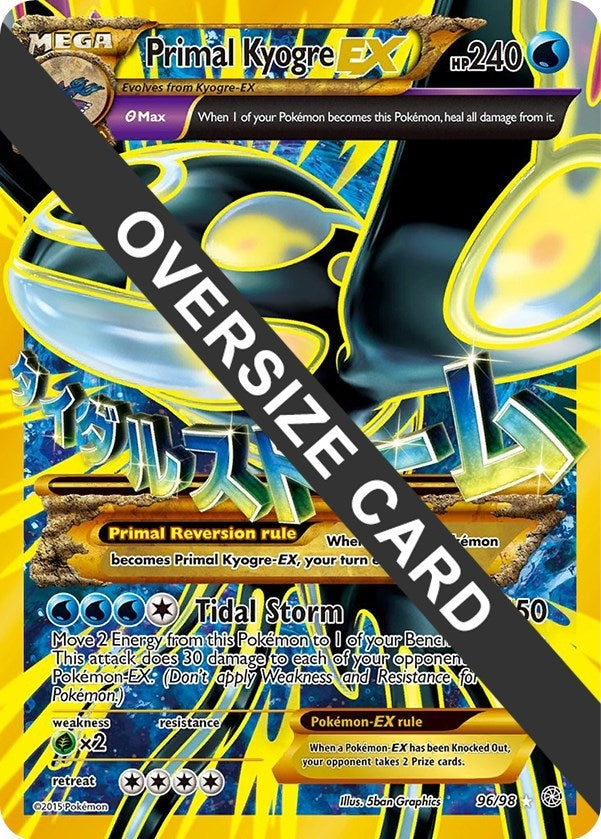 Image for Primal Kyogre EX (096/098) (Jumbo Cards) (PR) - Pokemon