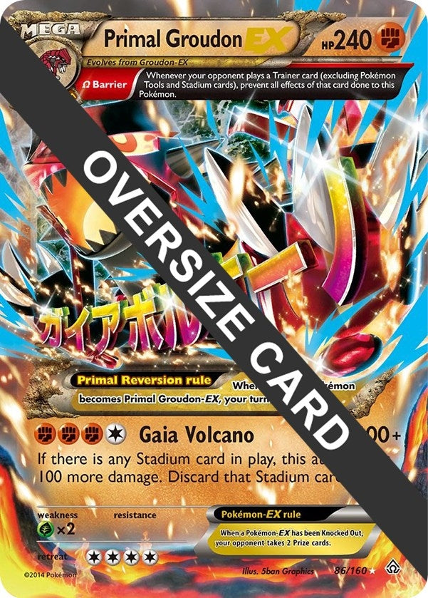 Image for Primal Groudon EX (086/160) (Jumbo Cards) (PR) - Pokemon