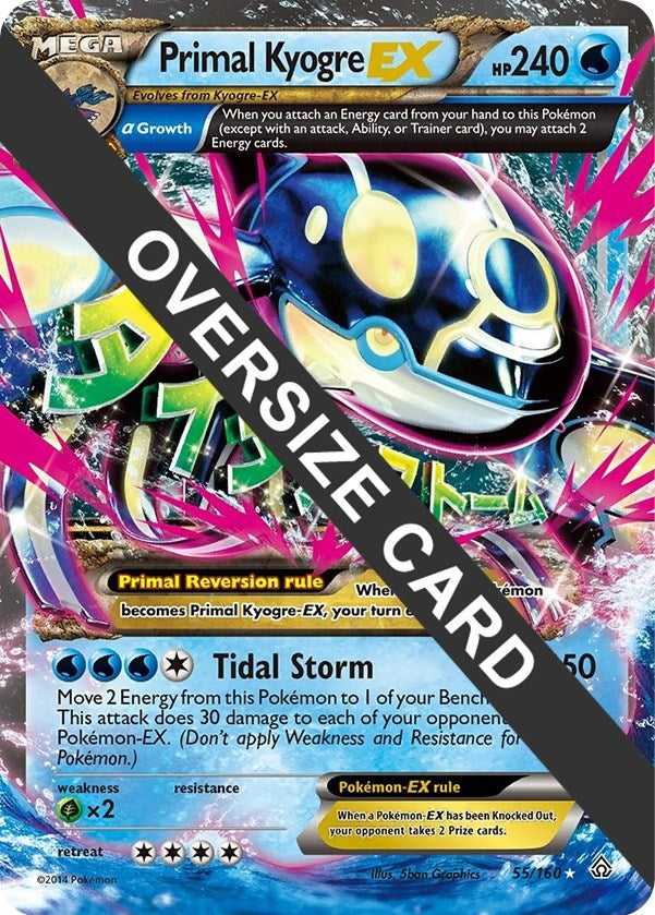 Image for Primal Kyogre EX (055/160) (Jumbo Cards) (PR) - Pokemon