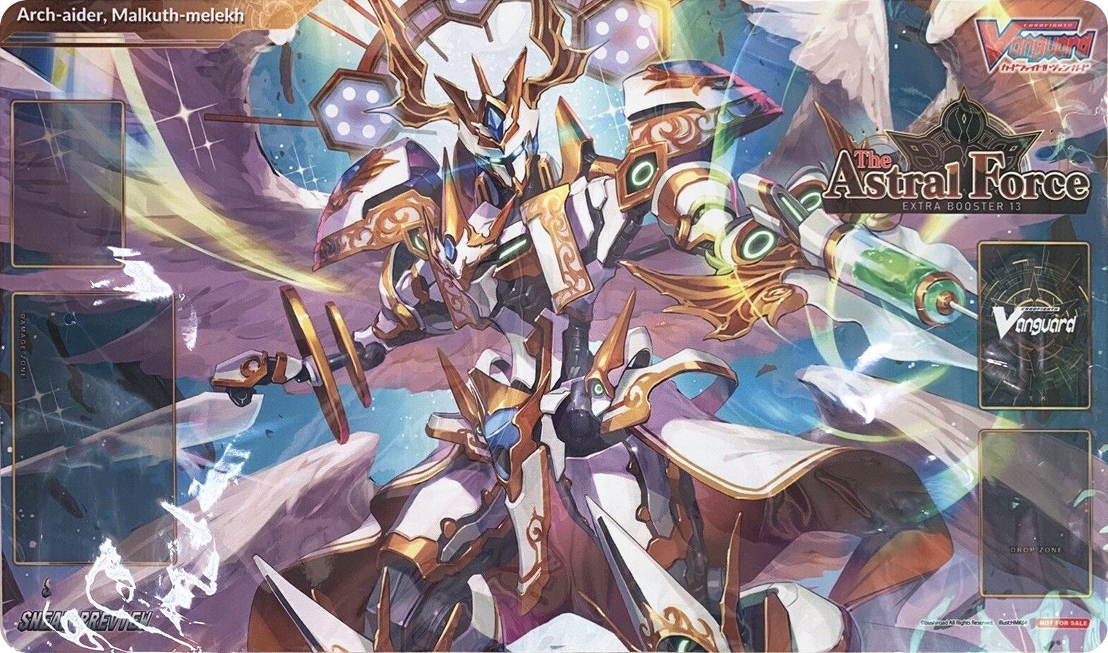 Image for Cardfight!! Vanguard Sneak Preview Playmat: The Astral Force - Arch-aider, Malkuth-melekh - Playmats