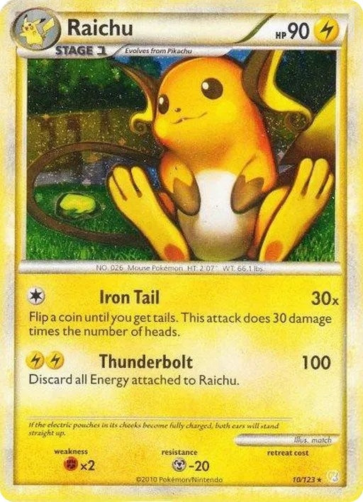 Image for Raichu - 10/123 (Cracked Ice Holo) (010/123) (Deck Exclusives) (PR) - Pokemon