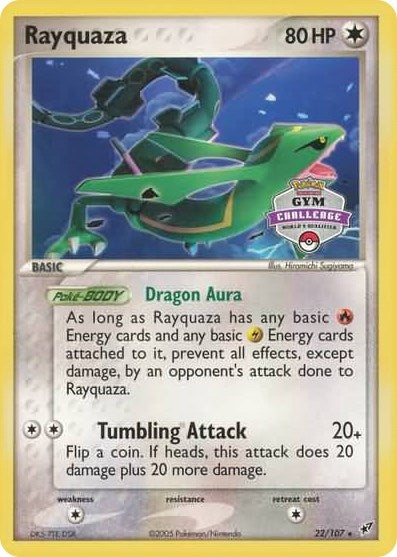 Image for Rayquaza - 22/107 (2004-2005 Gym Challenge) (022/107) (League & Championship Cards) (PR) - Pokemon