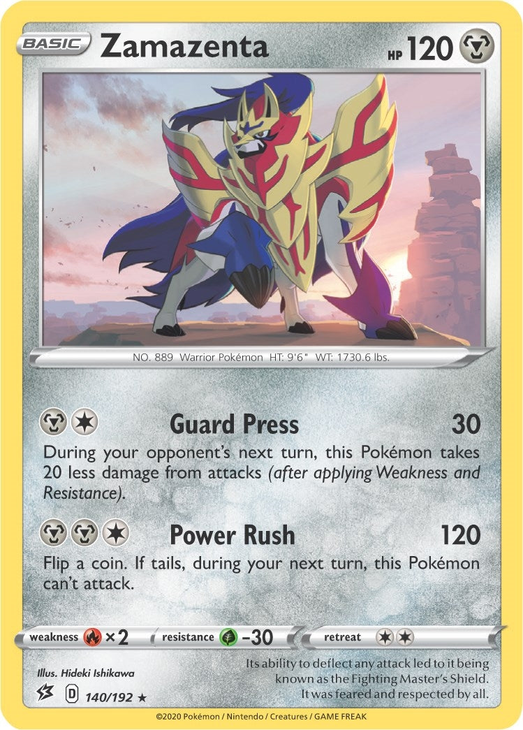 Image for Zamazenta - 140/192 (Cracked Ice Holo) (140/192) (Deck Exclusives) (PR) - Pokemon