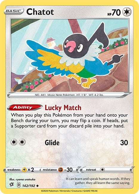 Image for Chatot (142/192) (SWSH02: Rebel Clash) - Pokemon