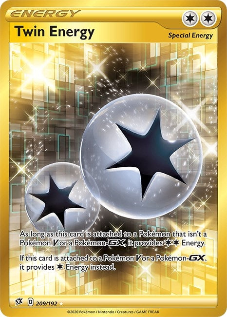Image for Twin Energy (Secret) (209/192) (SWSH02: Rebel Clash) (SWSH02) - Pokemon