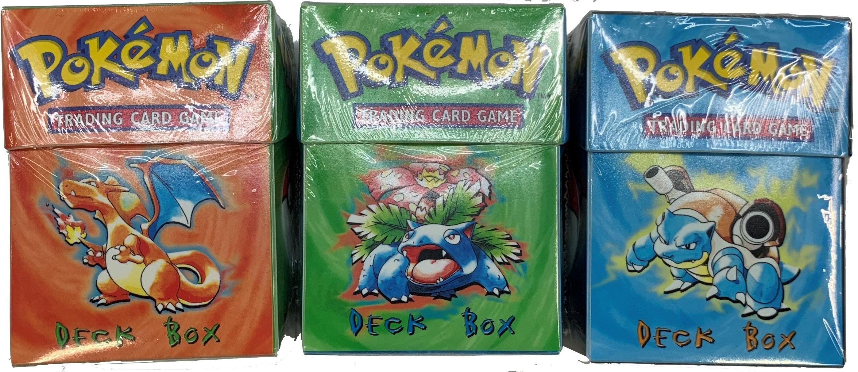 Image for Blastoise // Charizard // Venusaur Deck Boxes - Set of 3 (1999) - Deck Boxes