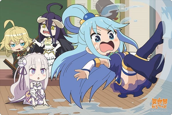 Image for Bushiroad Rubber Mat Collection Vol.609: Isekai Quartet - Aqua, Emilia, Tanya, & Albedo - Playmats
