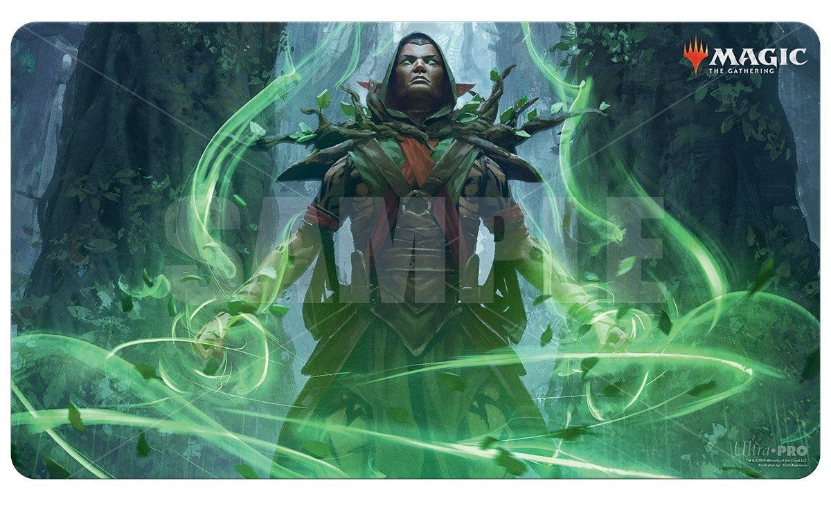 Image for Core Set 2021 Llanowar Visionary Playmat for Magic The Gathering - Playmats