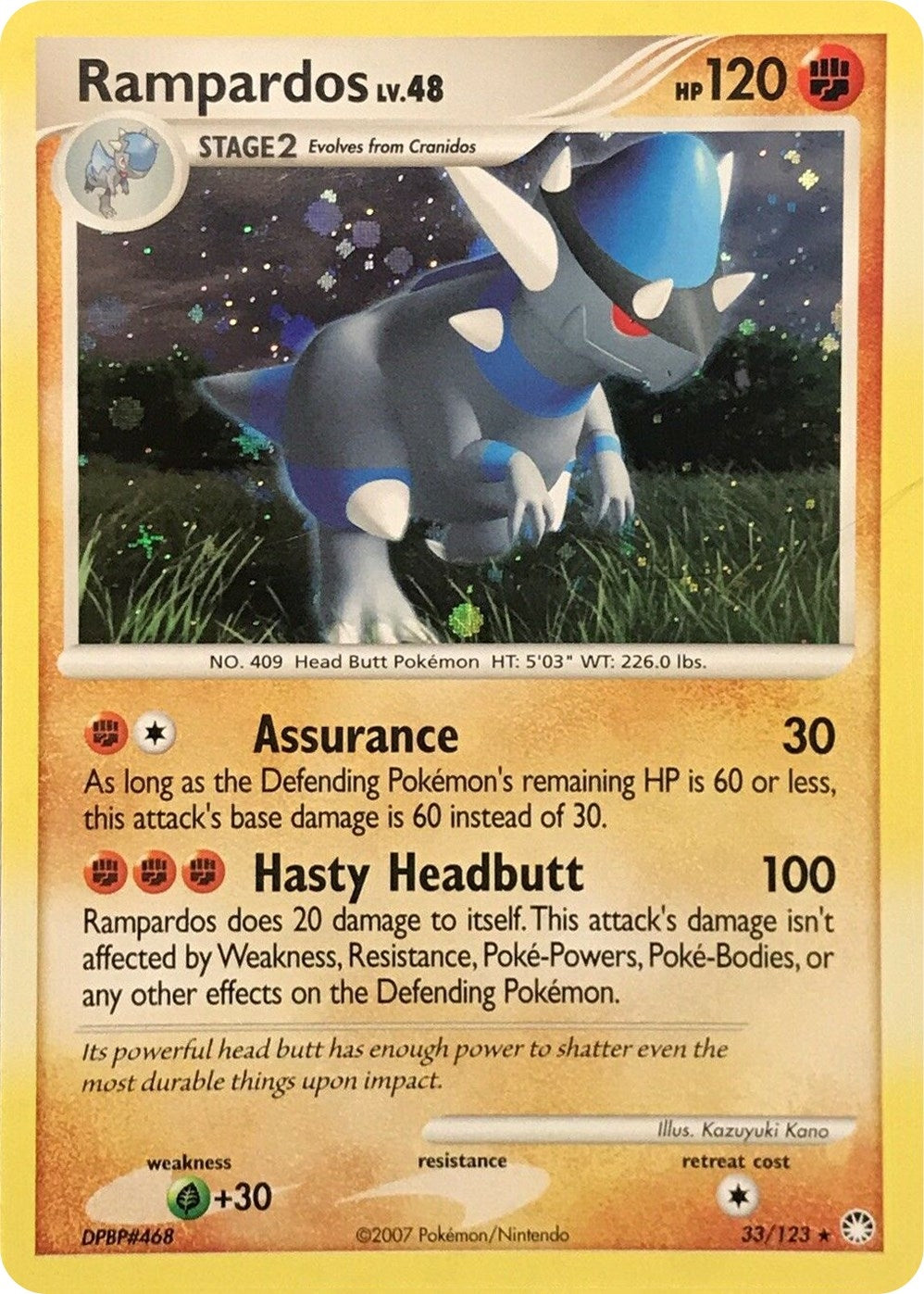 Image for Rampardos - 33/123 (Cosmos Holo) (033/123) (Deck Exclusives) (PR) - Pokemon