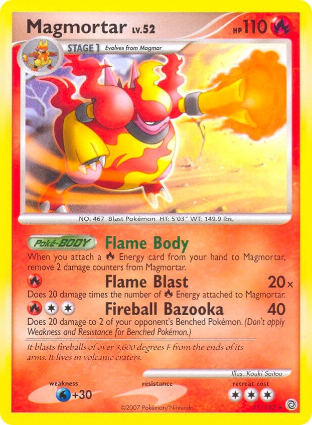 Image for Magmortar - 31/132 (Secret Wonders) (031/132) (Deck Exclusives) (PR) - Pokemon
