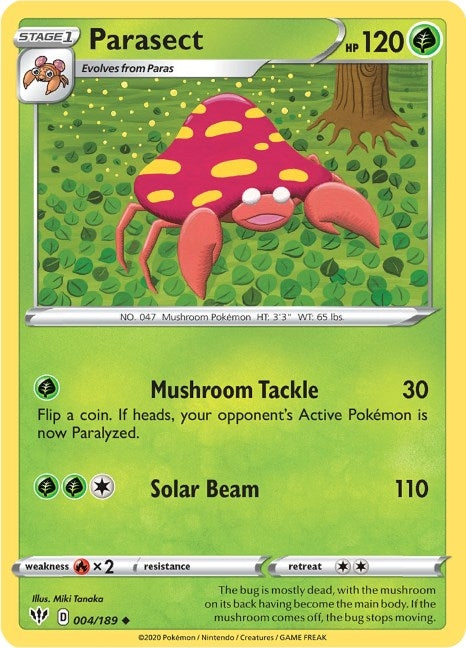 Image for Parasect (004/189) (SWSH03: Darkness Ablaze) (SWSH03) - Pokemon