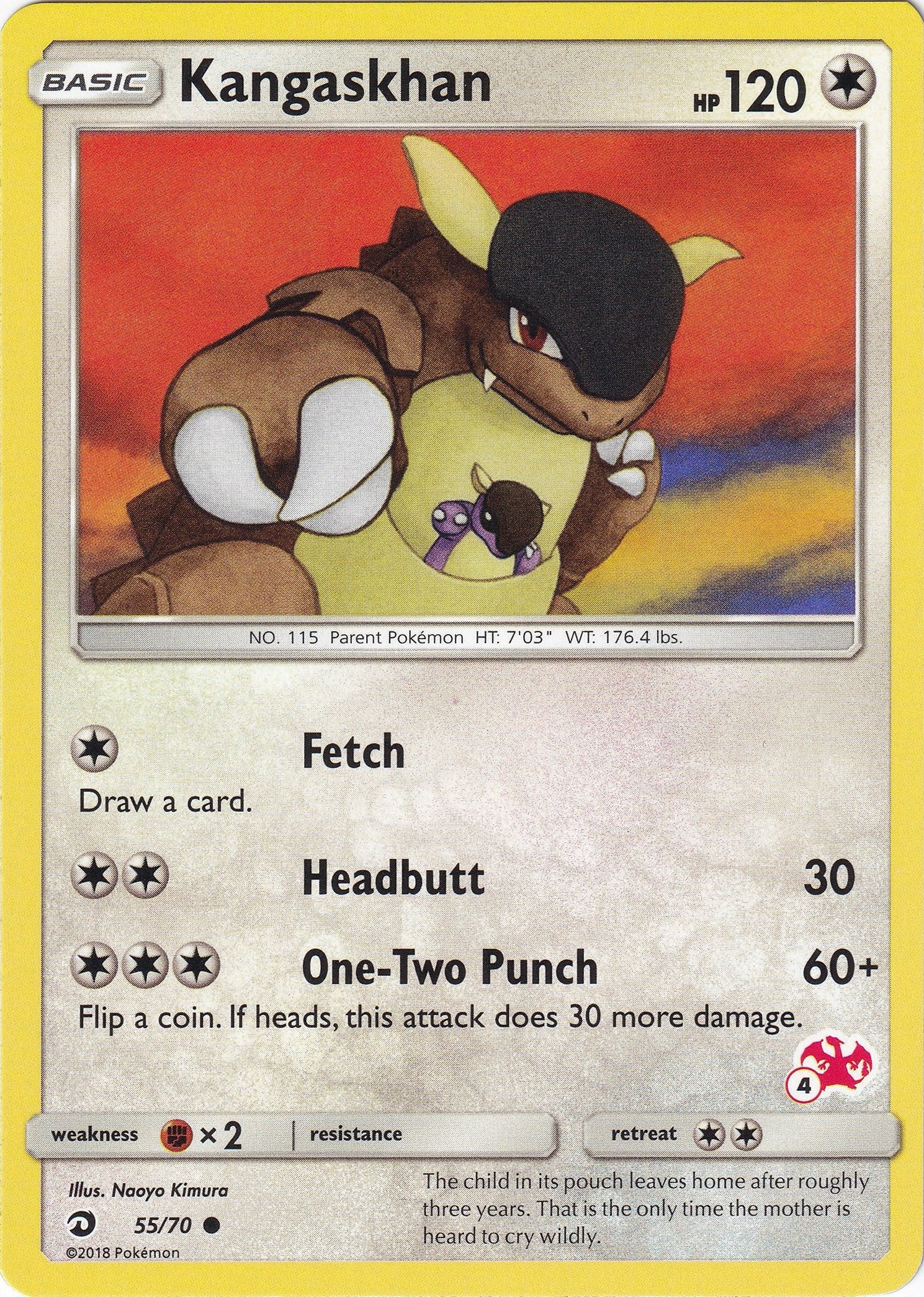 Image for Kangaskhan - 55/70 (#4 Charizard Stamped) (055/070) (Battle Academy) (BTA) - Pokemon