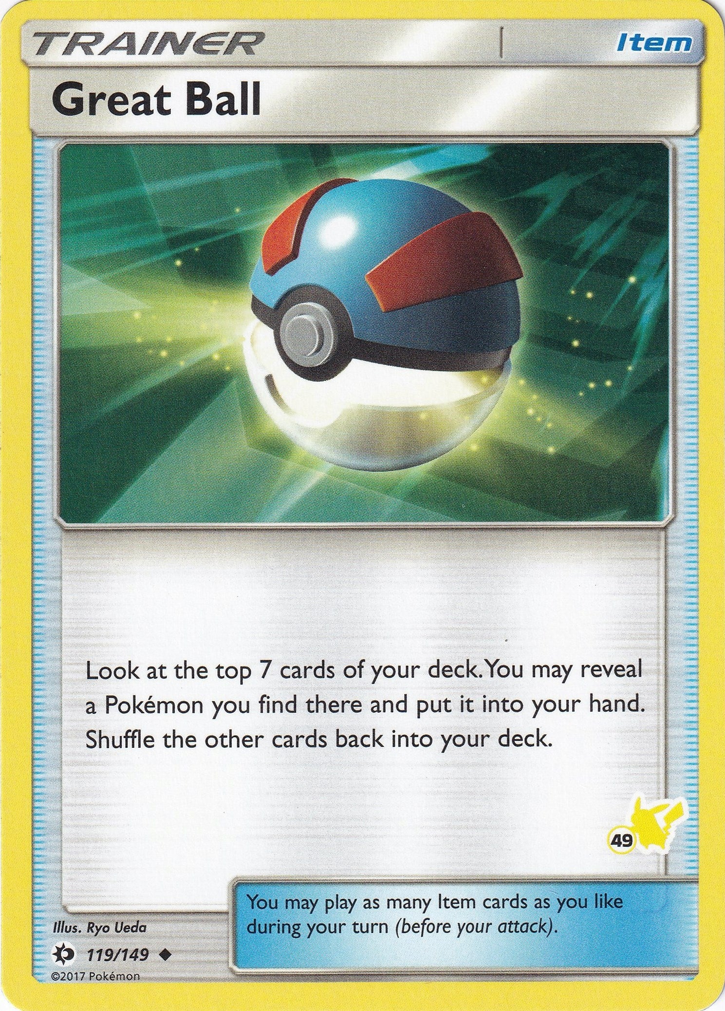 Image for Great Ball - 119/149 (#49 Pikachu Stamped) (119/149) (Battle Academy) (BTA) - Pokemon