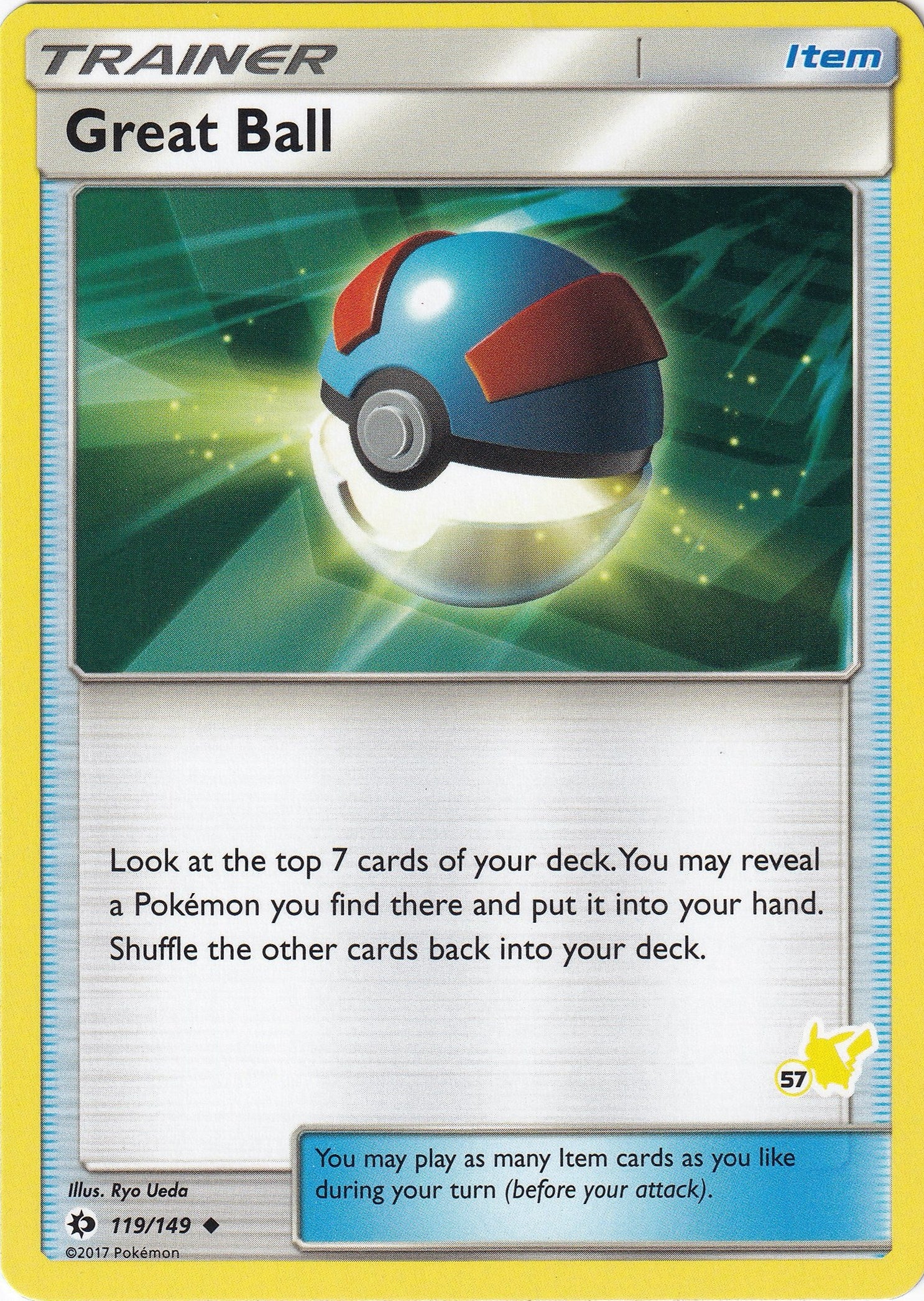 Image for Great Ball - 119/149 (#57 Pikachu Stamped) (119/149) (Battle Academy) (BTA) - Pokemon