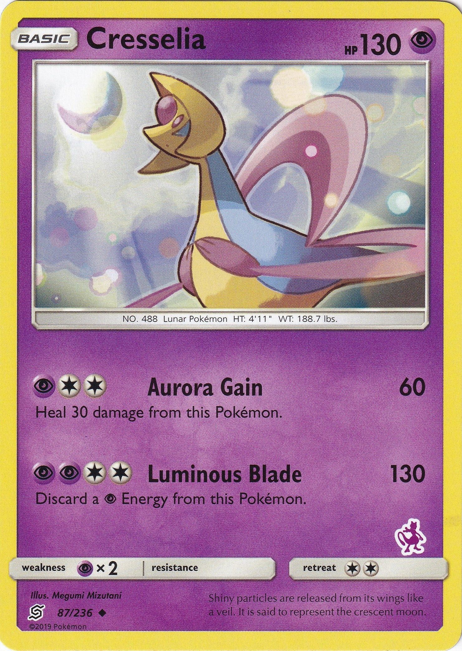 Image for Cresselia - 87/236 (Mewtwo Stamped) (087/236) (Battle Academy) (BTA) - Pokemon