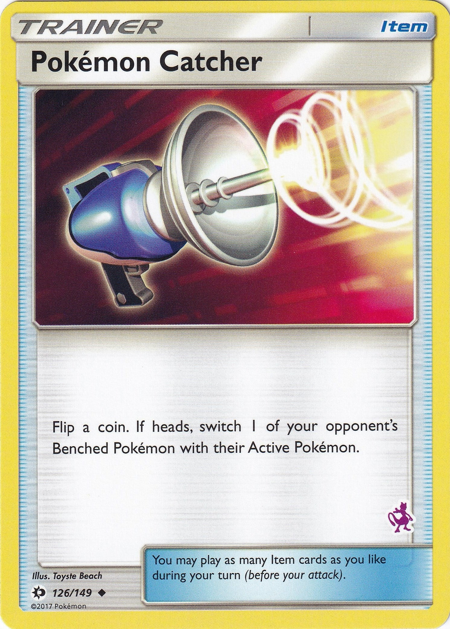 Image for Pokemon Catcher - 126/149 (Mewtwo Stamped) (126/149) (Battle Academy) (BTA) - Pokemon