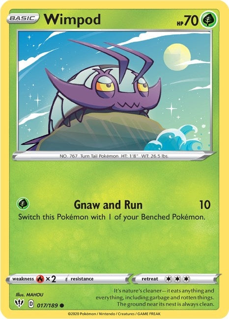 Image for Wimpod (017/189) (SWSH03: Darkness Ablaze) (SWSH03) - Pokemon