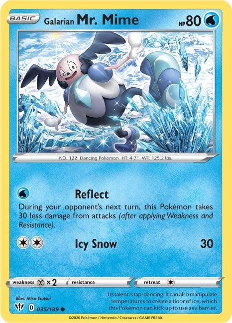 Image for Galarian Mr. Mime (035/189) (SWSH03: Darkness Ablaze) (SWSH03) - Pokemon