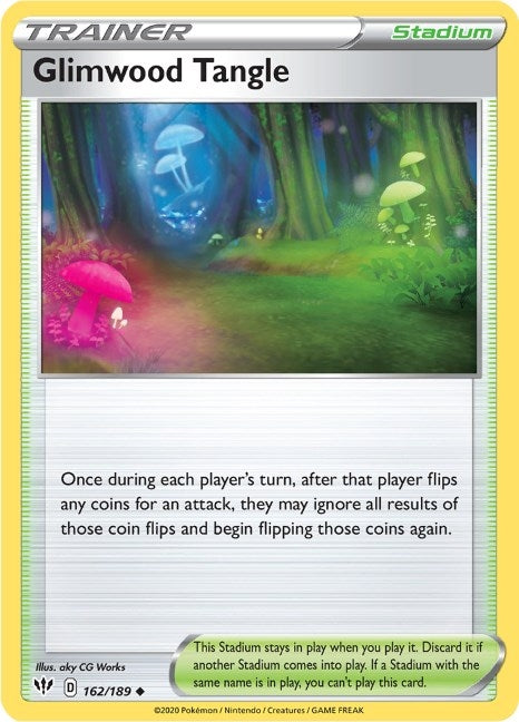 Image for Glimwood Tangle (162/189) (SWSH03: Darkness Ablaze) (SWSH03) - Pokemon