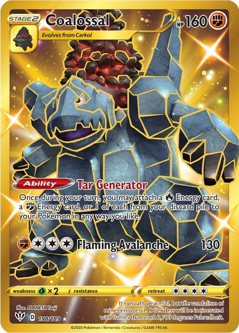 Image for Coalossal (Secret) (198/189) (SWSH03: Darkness Ablaze) (SWSH03) - Pokemon