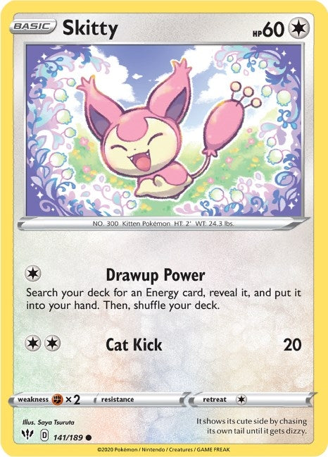 Image for Skitty (141/189) (SWSH03: Darkness Ablaze) (SWSH03) - Pokemon