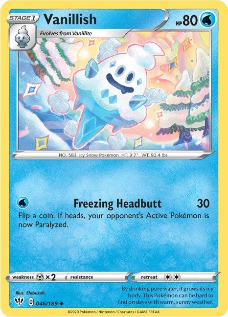 Image for Vanillish (046/189) (SWSH03: Darkness Ablaze) (SWSH03) - Pokemon