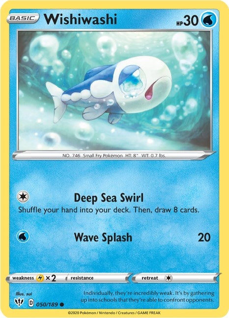 Image for Wishiwashi (050/189) (SWSH03: Darkness Ablaze) (SWSH03) - Pokemon