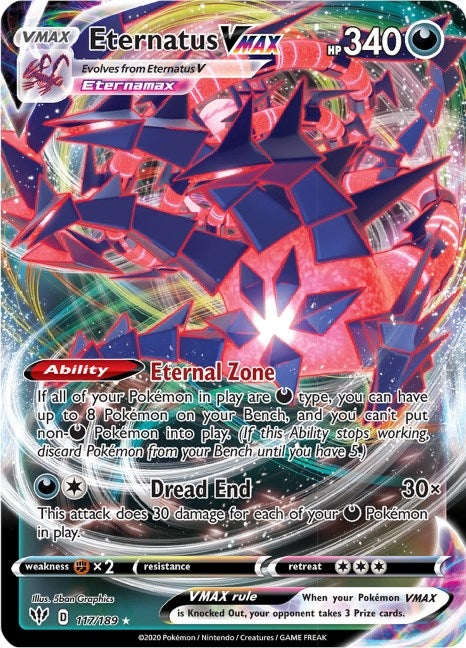 Eternatus VMAX (117/189) (SWSH03: Darkness Ablaze)