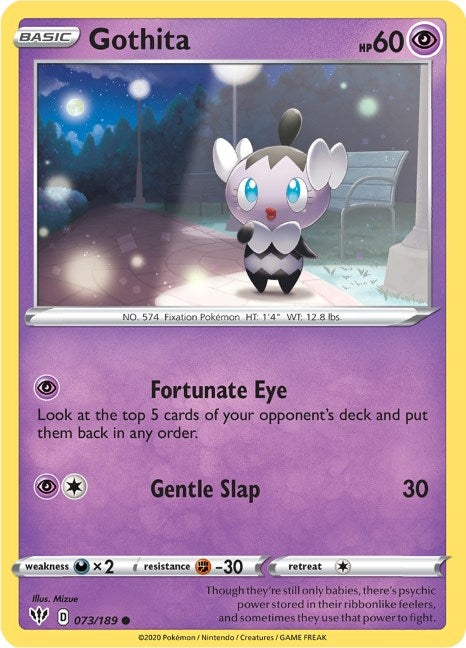 Image for Gothita (073/189) (SWSH03: Darkness Ablaze) (SWSH03) - Pokemon