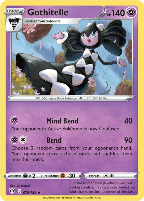 Image for Gothitelle (075/189) (SWSH03: Darkness Ablaze) (SWSH03) - Pokemon
