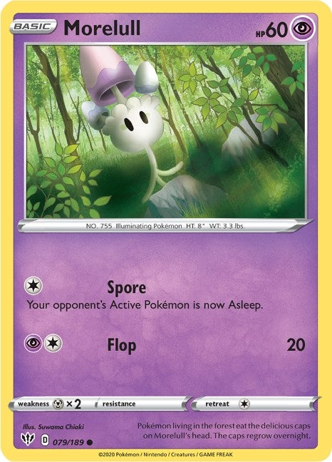 Image for Morelull (079/189) (SWSH03: Darkness Ablaze) (SWSH03) - Pokemon