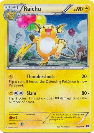 Image for Raichu - 40/99 (Cosmos Holo) (040/099) (Blister Exclusives) (BLE) - Pokemon