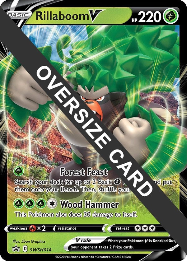 Image for Rillaboom V - SWSH014 (SWSH014) (Jumbo Cards) (PR) - Pokemon