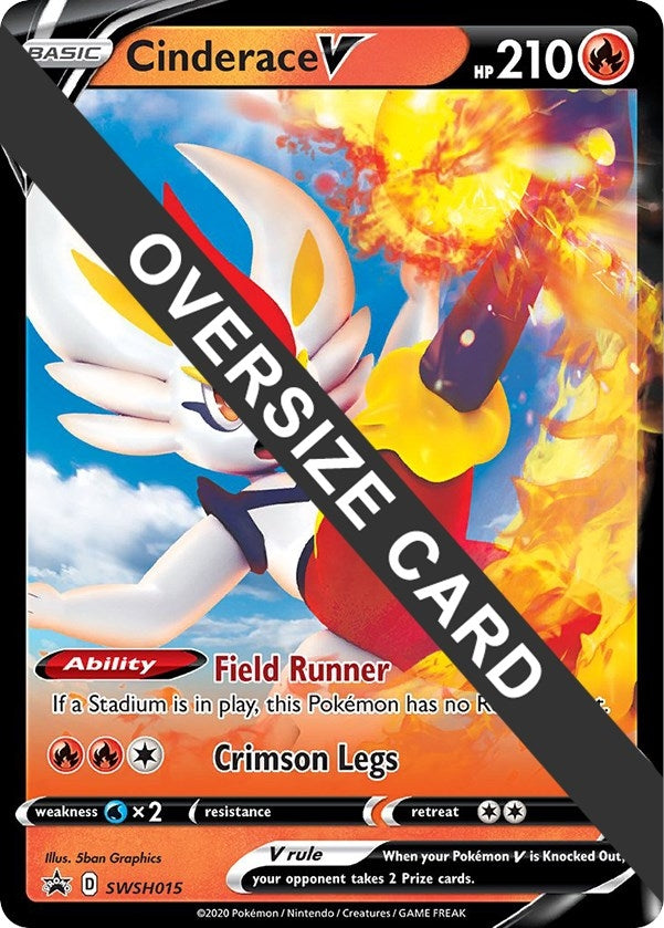 Image for Cinderace V - SWSH015 (SWSH015) (Jumbo Cards) (PR) - Pokemon