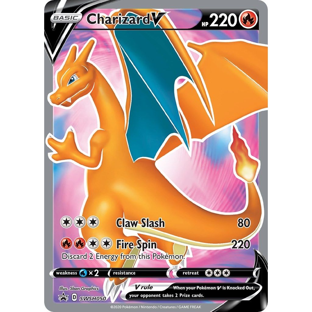 Charizard V - SWSH050 (SWSH050) (SWSH: Sword & Shield Promo Cards) - PokeBox USA