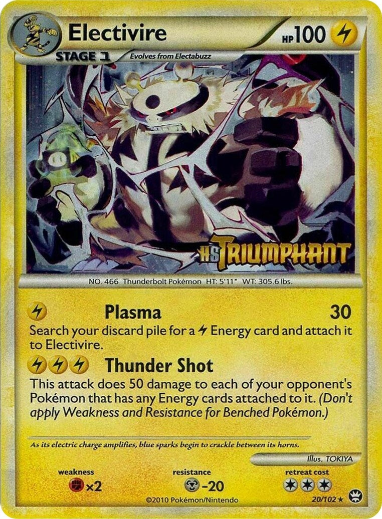 Image for Electivire - 20/102 (Prerelease) (20/102) (HGSS Promos) (PR) - Pokemon