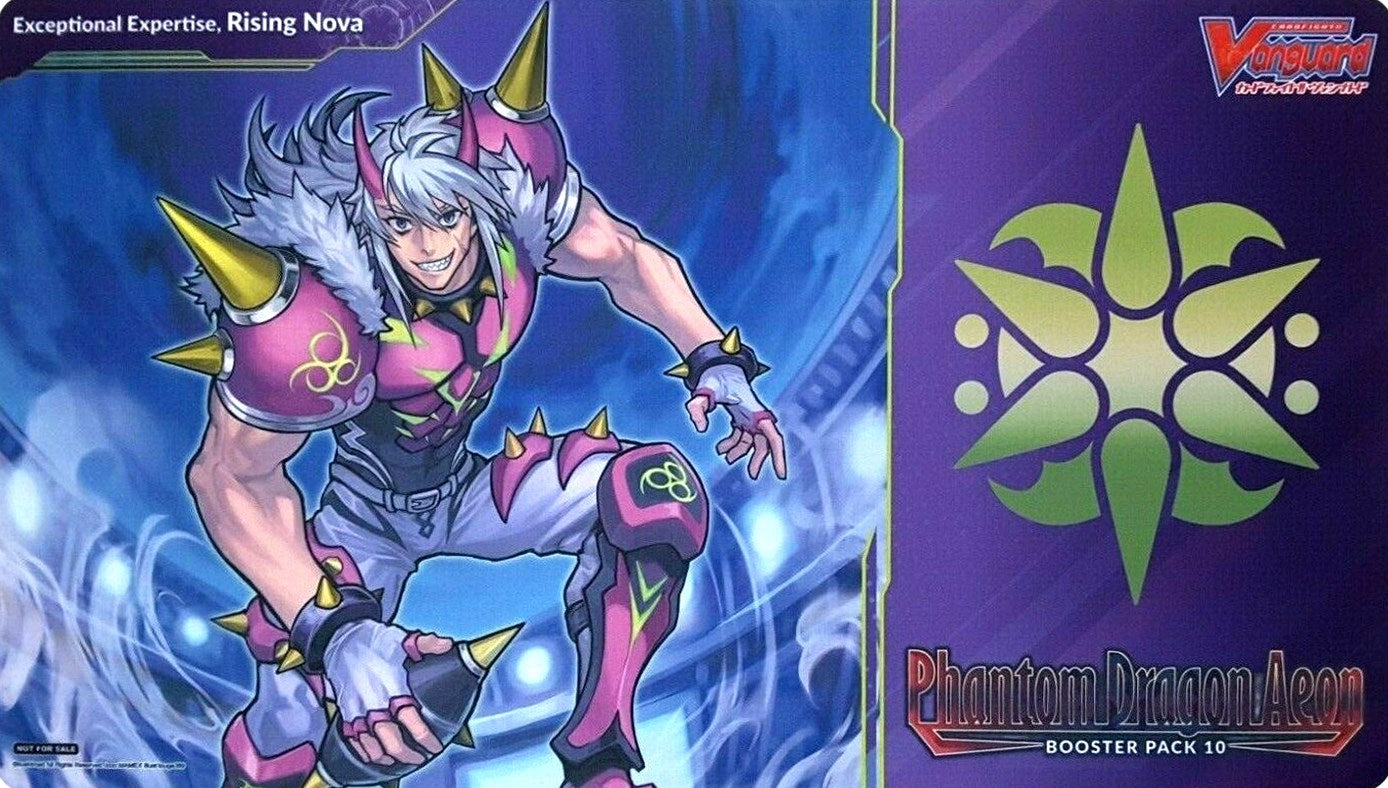 Image for Cardfight!! Vanguard Sneak Preview Playmat: Phantom Dragon Aeon - Exceptional Expertise, Rising Nova - Playmats