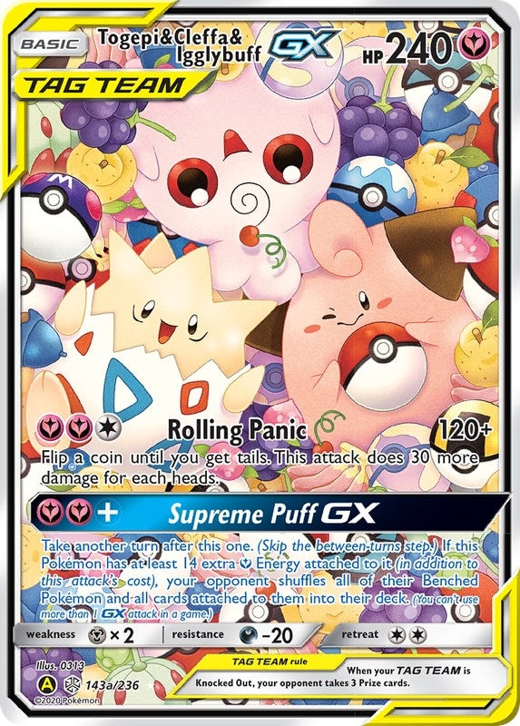 Togepi & Cleffa & Igglybuff GX - 143a/236 (143a/236) (Alternate Art Promos) - PokeBox USA