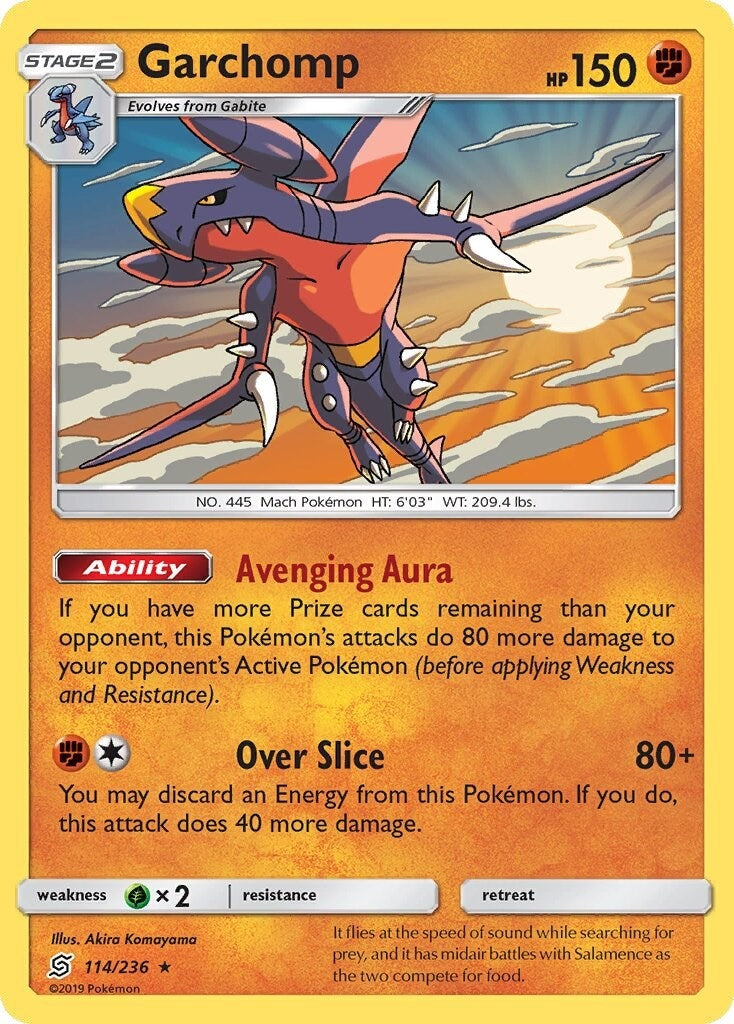 Image for Garchomp - 114/236 (SM Unified Minds) (114/236) (Deck Exclusives) (PR) - Pokemon