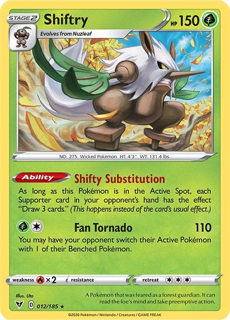 Image for Shiftry (012/185) (SWSH04: Vivid Voltage) (SWSH04) - Pokemon