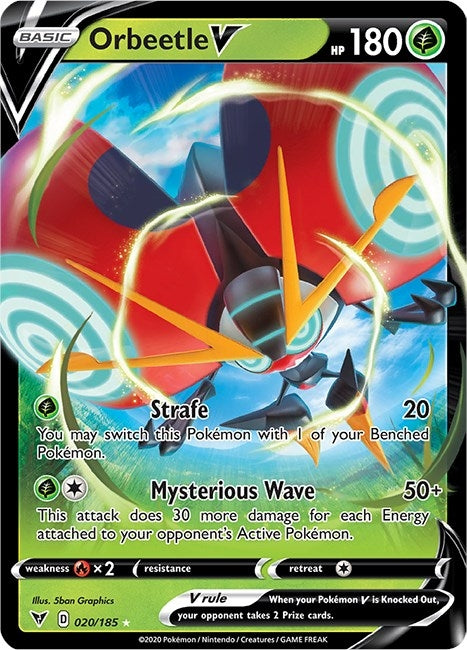 Image for Orbeetle V (020/185) (SWSH04: Vivid Voltage) (SWSH04) - Pokemon