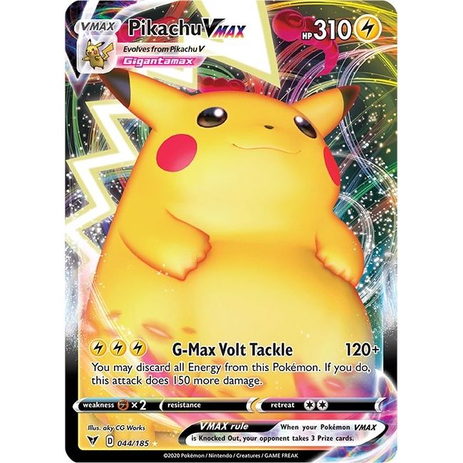 Pikachu VMAX (044/185) (SWSH04: Vivid Voltage) - PokeBox USA