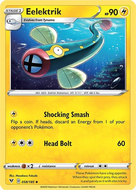 Image for Eelektrik (058/185) (SWSH04: Vivid Voltage) (SWSH04) - Pokemon