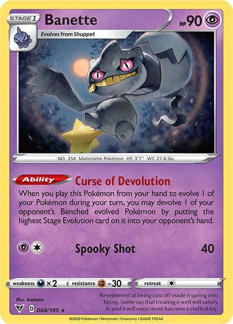 Image for Banette (068/185) (SWSH04: Vivid Voltage) (SWSH04) - Pokemon