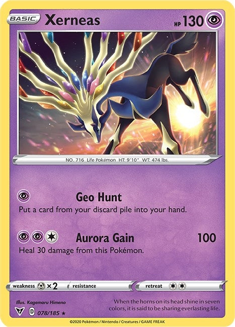 Image for Xerneas (078/185) (SWSH04: Vivid Voltage) (SWSH04) - Pokemon