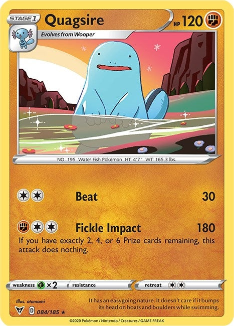 Image for Quagsire (084/185) (SWSH04: Vivid Voltage) (SWSH04) - Pokemon