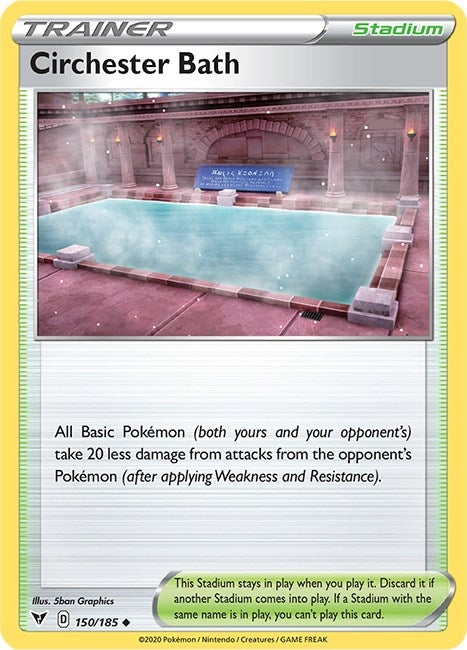 Image for Circhester Bath (150/185) (SWSH04: Vivid Voltage) (SWSH04) - Pokemon